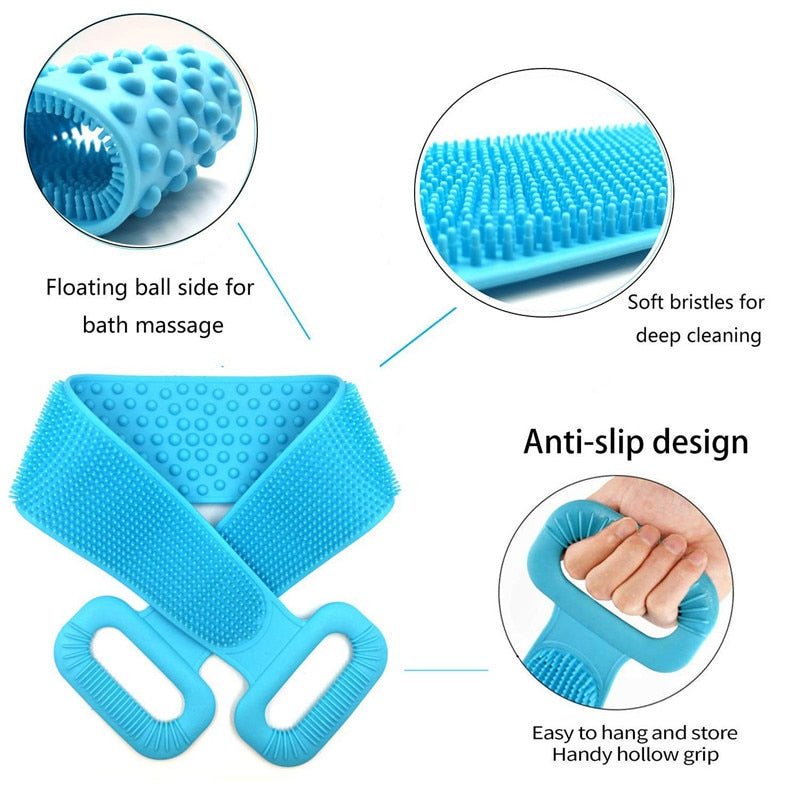 Double Side Bath Towel Scrubber
